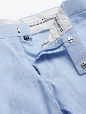turquoise solid flat front formal trouser - 17733825 - Standard Image - 5