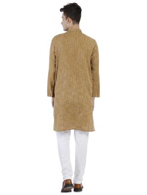 blue melange long kurta - 17733893 - Standard Image - 3