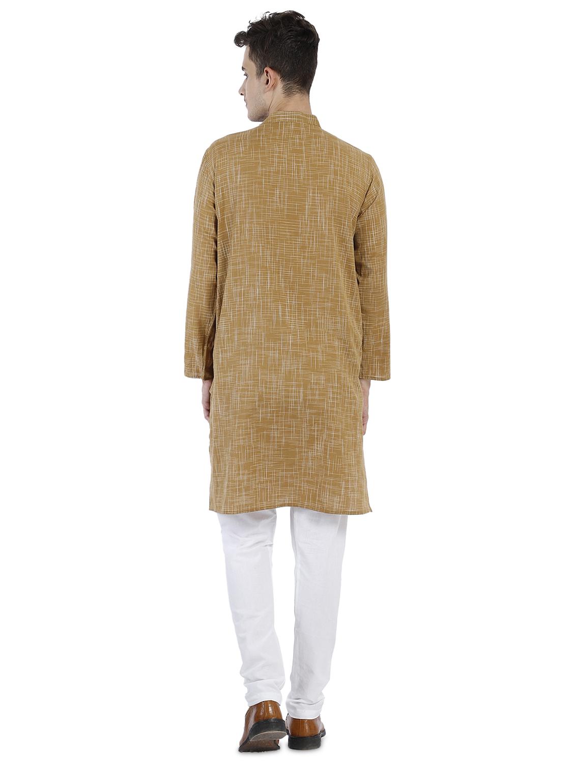 blue melange long kurta - 17733893 - Zoom Image - 3
