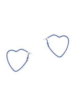blue metal hoop earring - 17734032 - Standard Image - 2