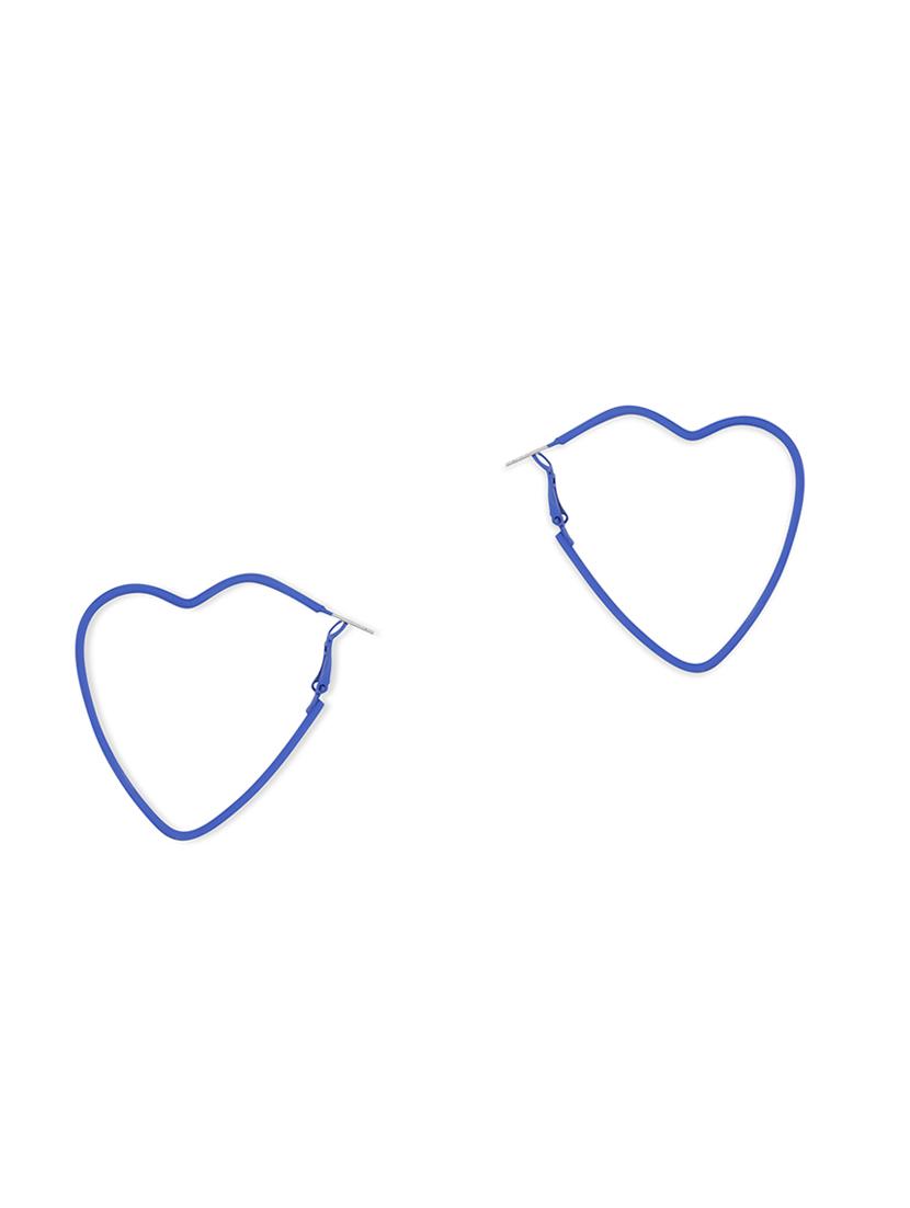 blue metal hoop earring - 17734032 - Zoom Image - 2