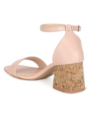 pink pu ankle strap sandals - 17734122 - Standard Image - 3