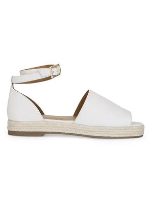 white pu ankle strap sandals - 17734145 - Standard Image - 2