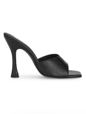 black slip on sandal - 17734158 - Standard Image - 2
