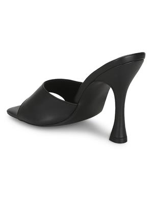 black slip on sandal - 17734158 - Standard Image - 3