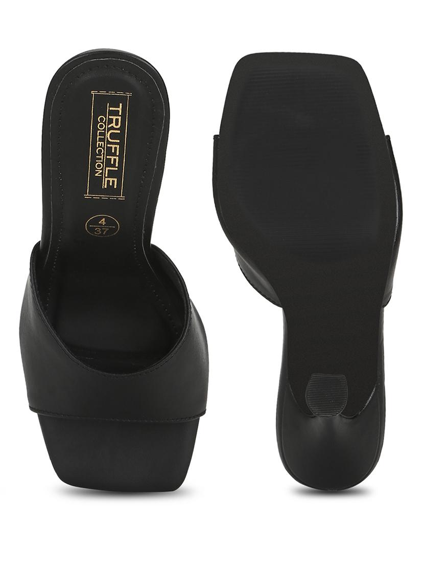 black slip on sandal - 17734158 - Zoom Image - 4
