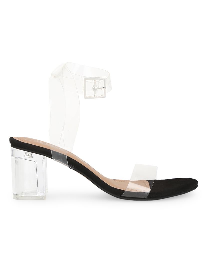 black suede ankle strap sandals - 17734161 - Zoom Image - 2