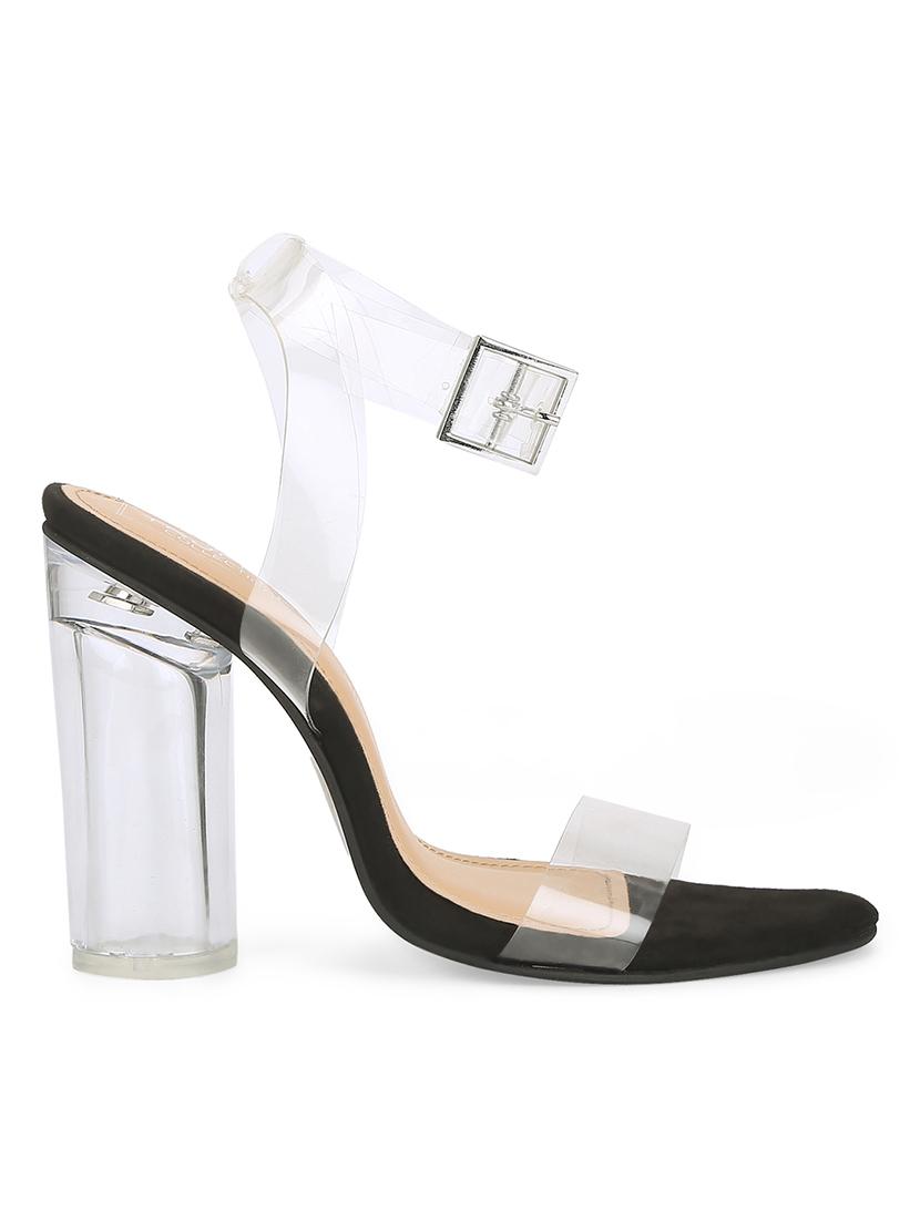 black suede ankle strap sandals - 17734170 - Zoom Image - 2