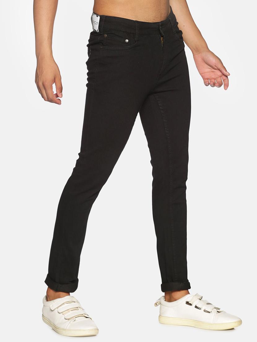 black plain denim jeans - 17734192 - Zoom Image - 2