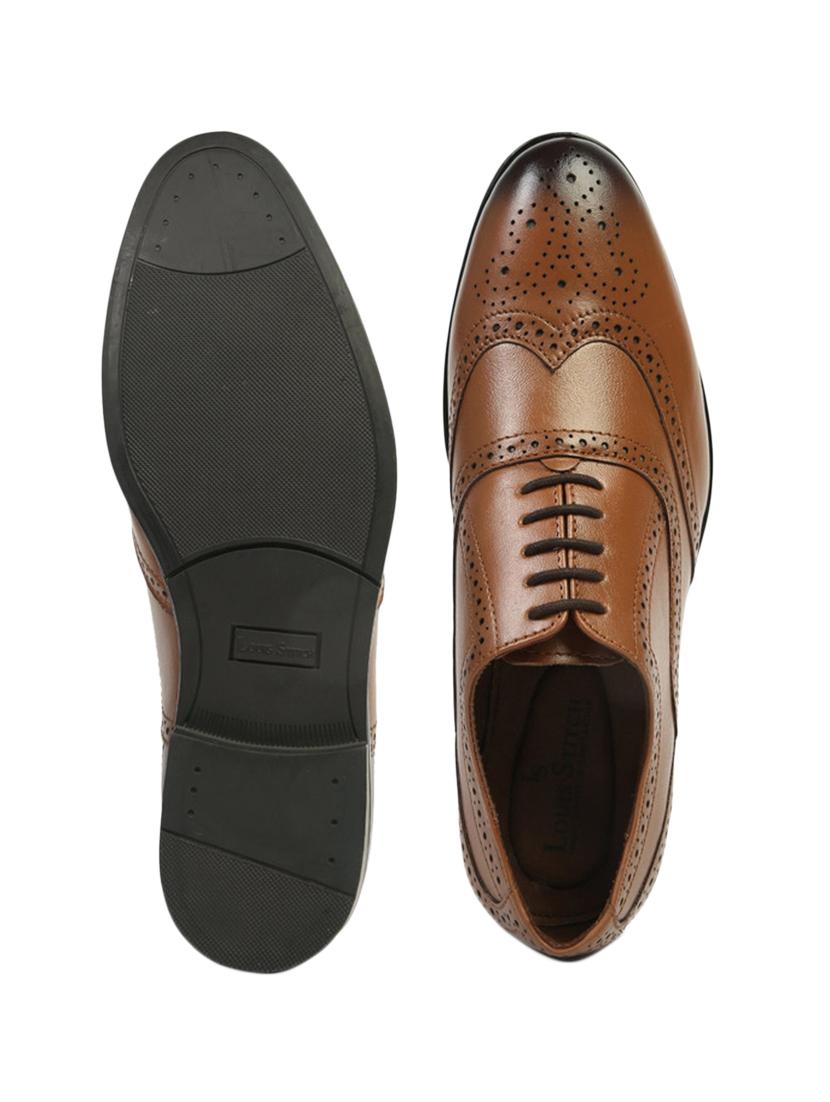 tan leather laceup brouges - 17734315 - Zoom Image - 4
