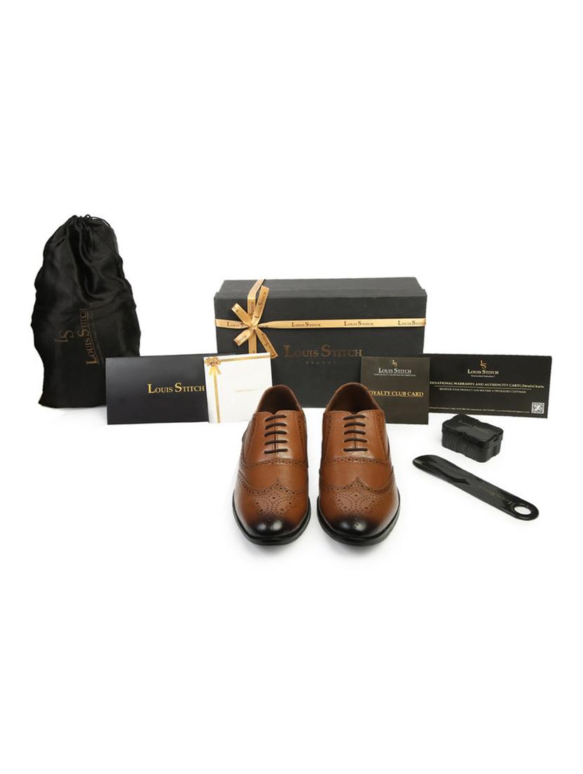 tan leather laceup brouges - 17734315 - Zoom Image - 5