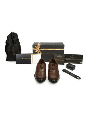 brown leather laceup brouges - 17734317 - Standard Image - 5