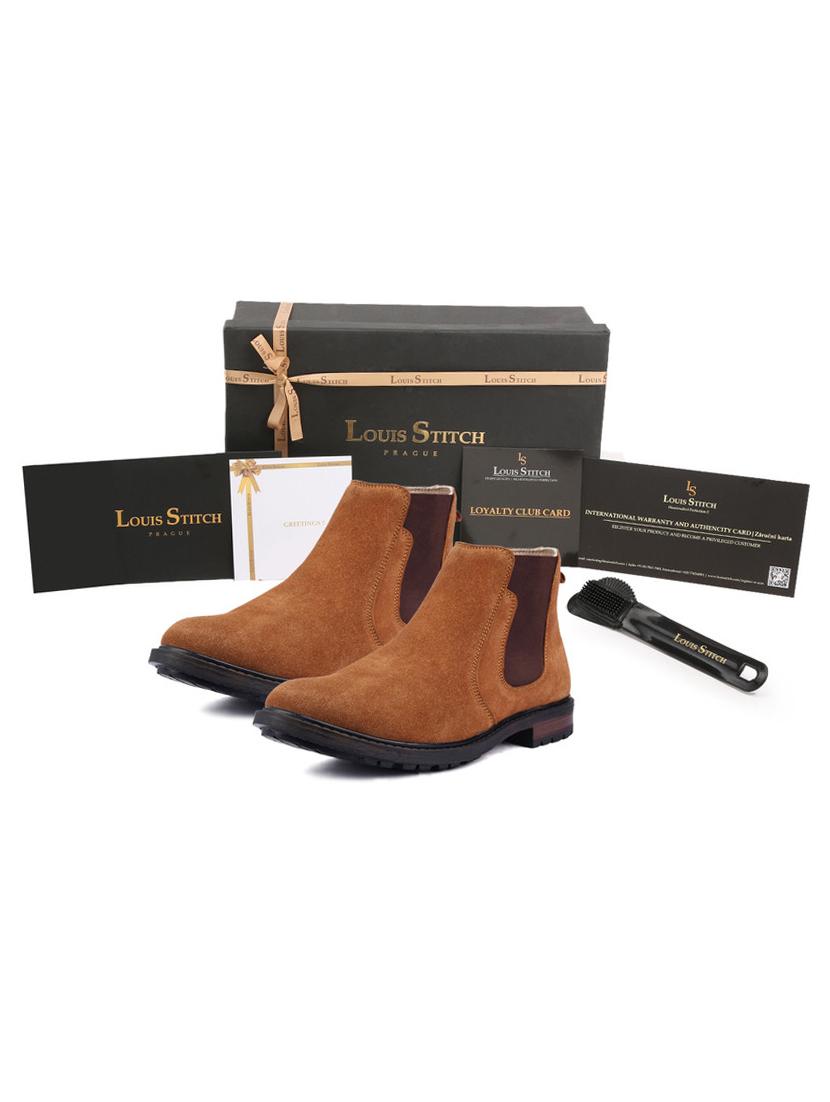 tan leather handicraft boots - 17734567 - Zoom Image - 4