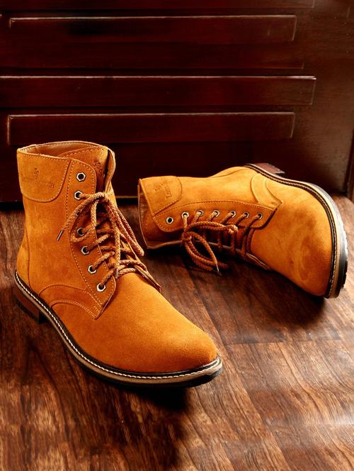 brown leather handicraft boots - 17734700 -  Standard Image - 0