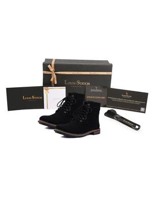 black leather handicraft boots - 17734701 - Standard Image - 4
