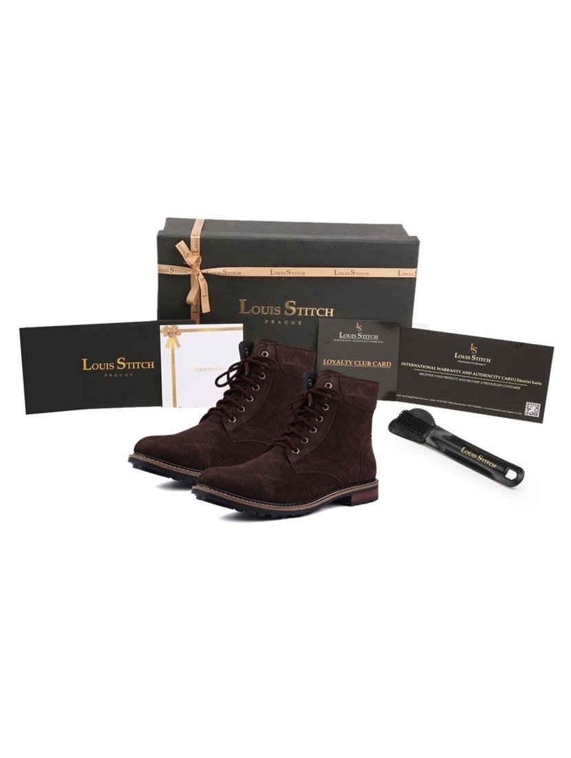brown leather handicraft boots - 17734702 - Zoom Image - 4