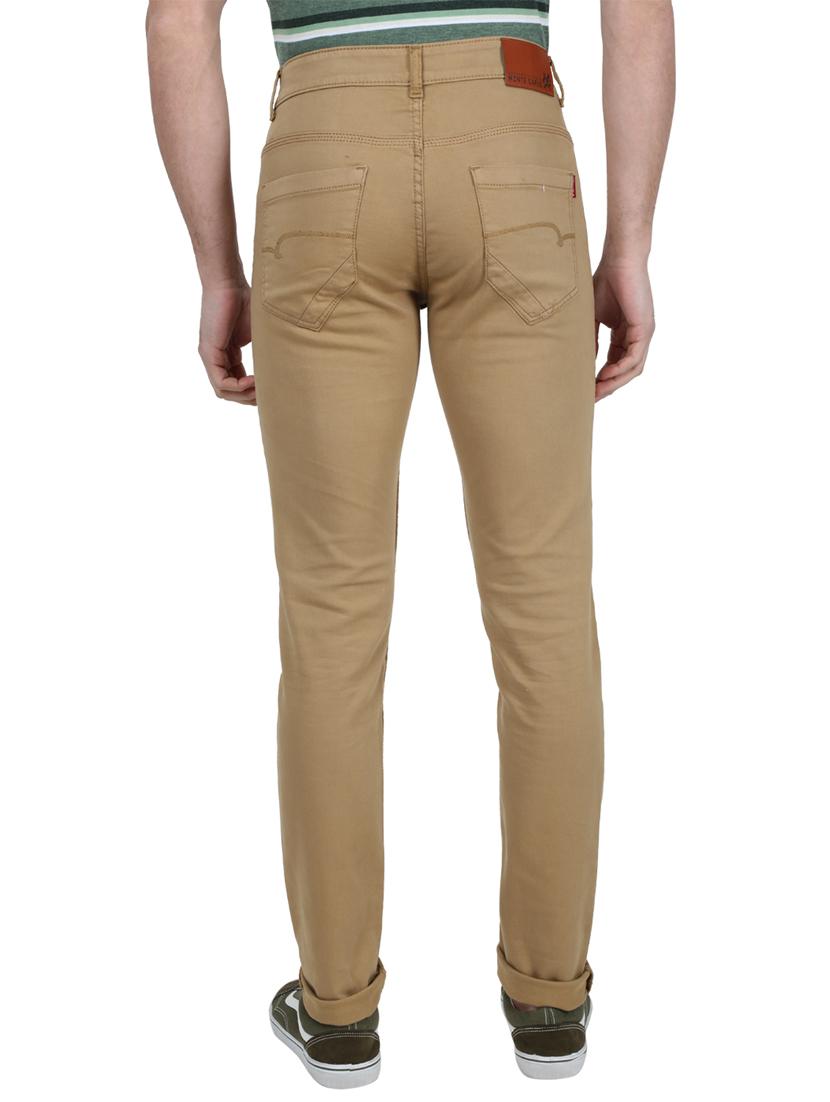 brown solid denim jeans - 17734721 - Zoom Image - 3
