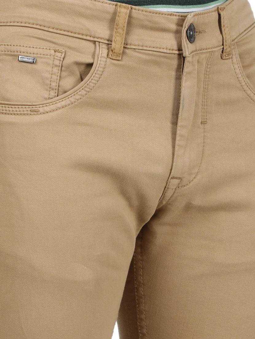 brown solid denim jeans - 17734721 - Zoom Image - 5