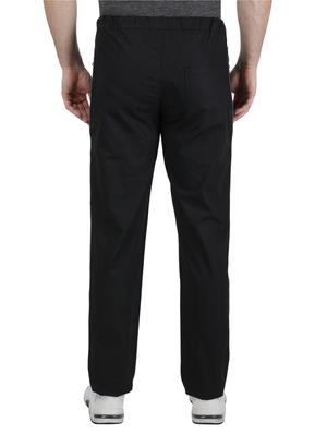 black solid full length track pants - 17734726 - Standard Image - 3