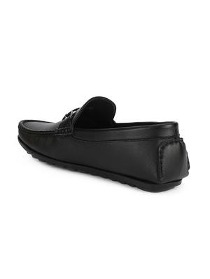 black pu slip on loafers - 17734799 - Standard Image - 3