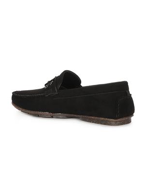 black suede slip on loafers - 17734803 - Standard Image - 3