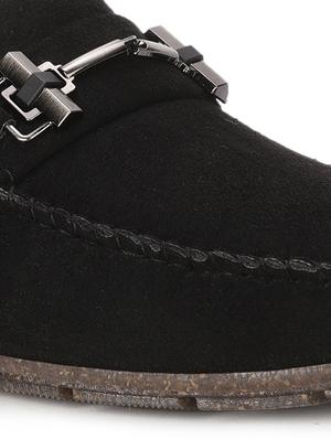 black suede slip on loafers - 17734803 - Standard Image - 5