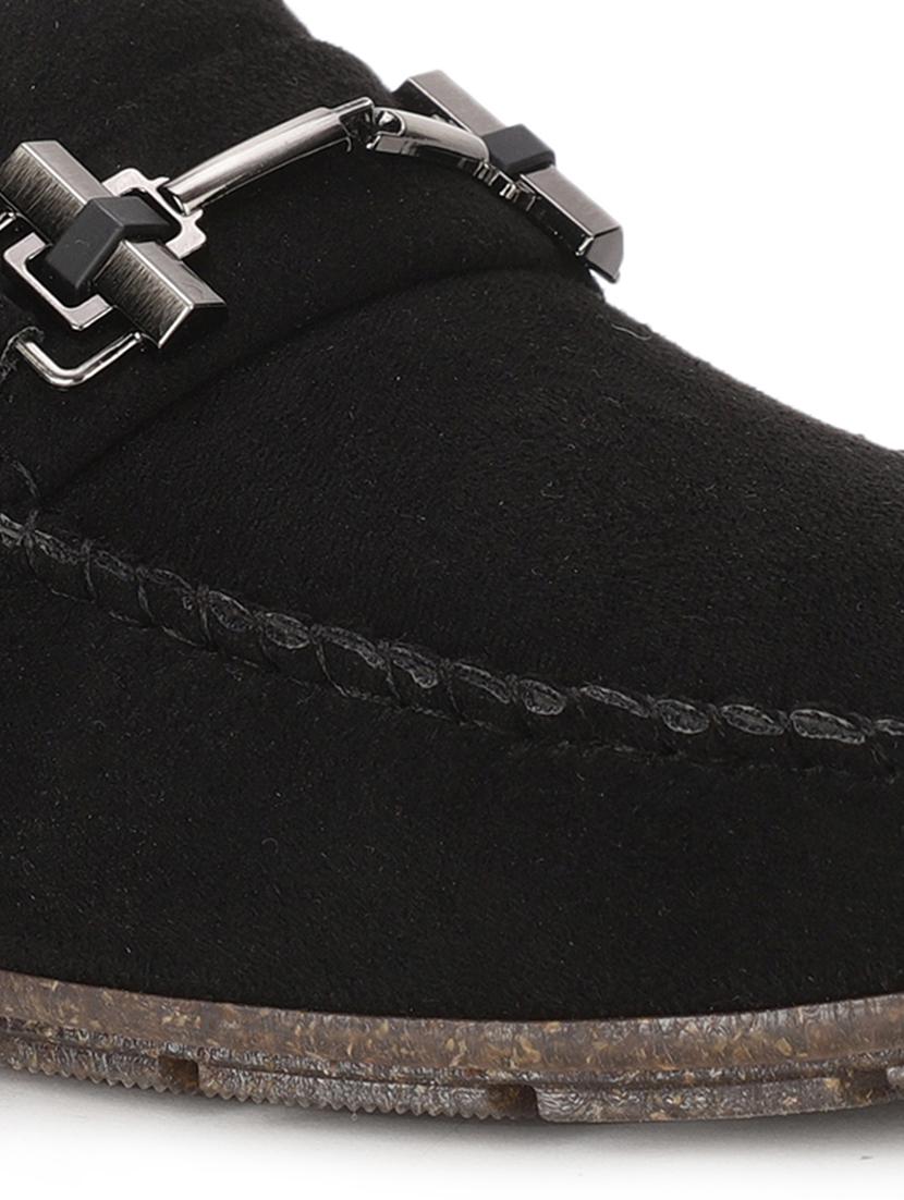 black suede slip on loafers - 17734803 - Zoom Image - 5