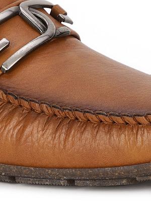 tan pu slip on loafers - 17734811 - Standard Image - 5