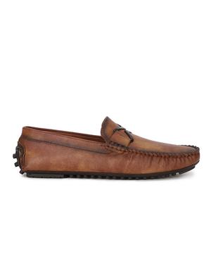 brown pu slip on loafers - 17734814 - Standard Image - 2
