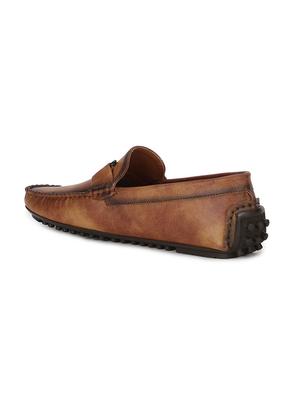 brown pu slip on loafers - 17734814 - Standard Image - 3
