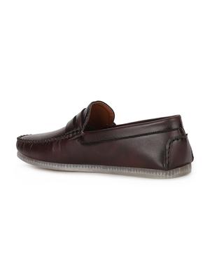 brown pu slip on loafers - 17734821 - Standard Image - 3