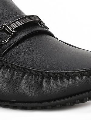black pu slip on loafers - 17734838 - Standard Image - 5