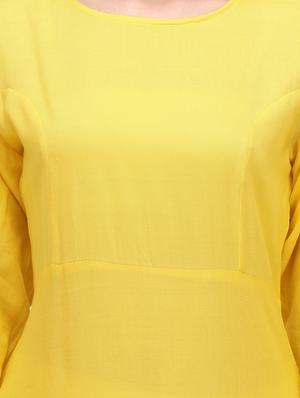 solid flared kurta - 17735043 - Standard Image - 4