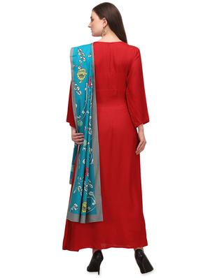 solid flared kurta - 17735044 - Standard Image - 3