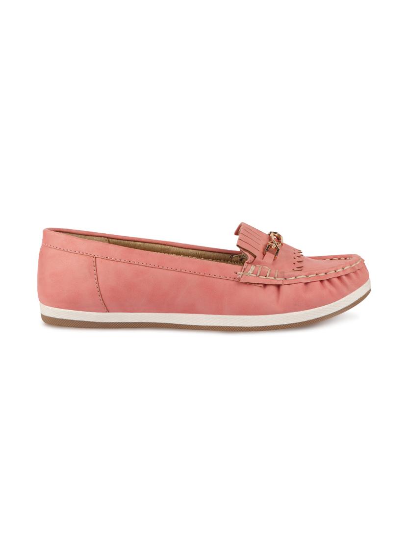 pink slip on loafers - 17735087 - Zoom Image - 2