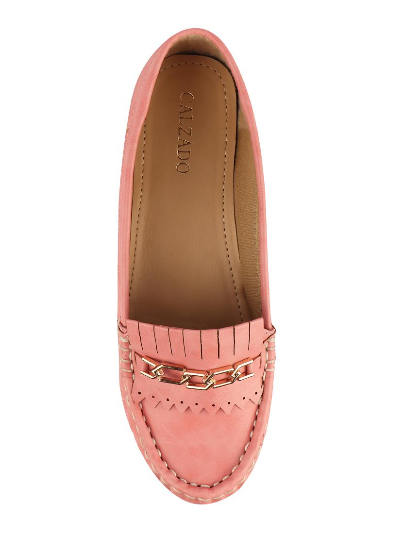 pink slip on loafers - 17735087 - Zoom Image - 4