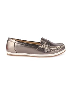 metallic slip on loafers - 17735090 - Standard Image - 2