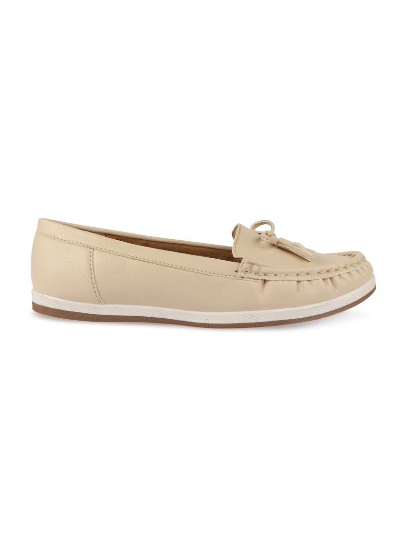 beige slip on loafers - 17735093 - Zoom Image - 2