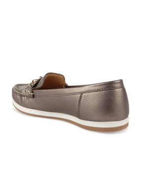 metallic slip on loafers - 17735097 - Standard Image - 3