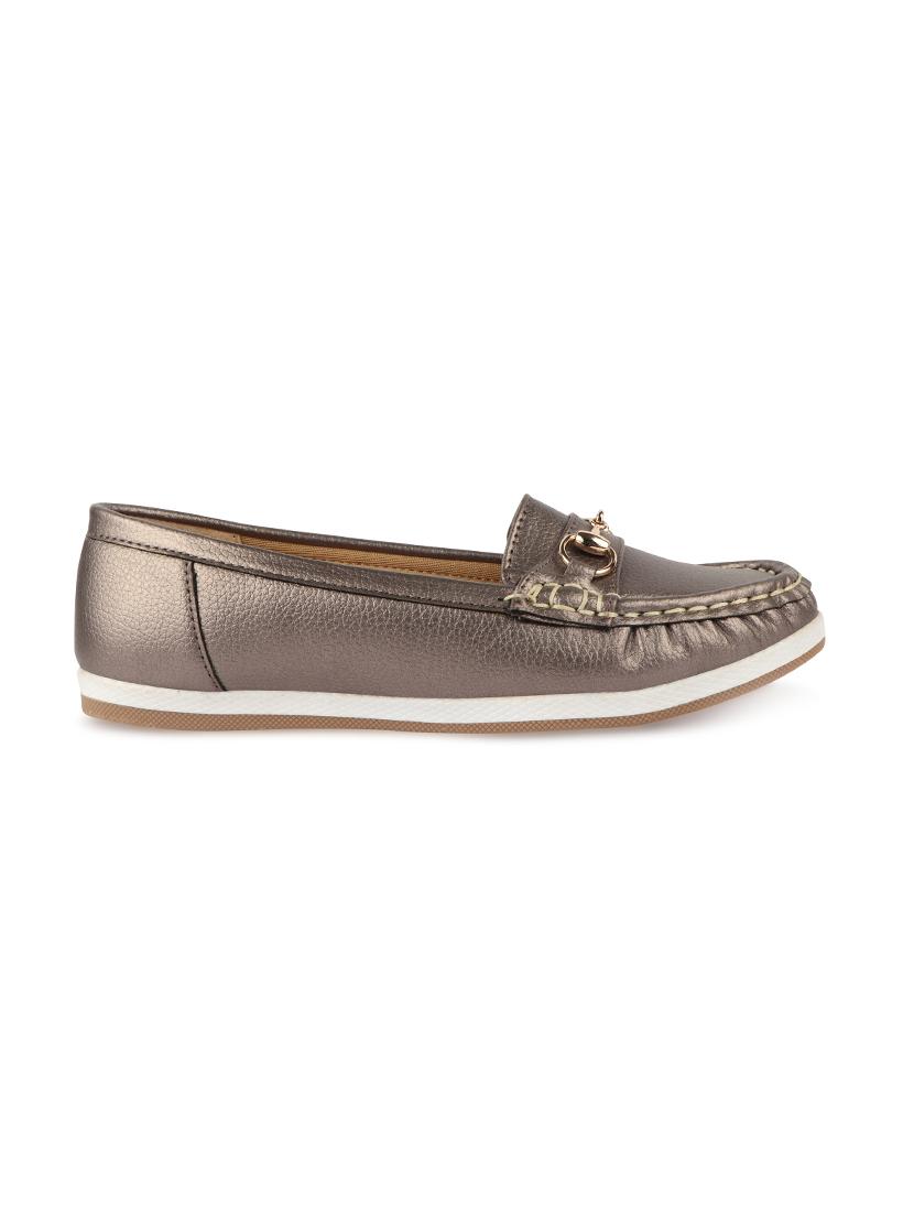 metallic slip on loafers - 17735097 - Zoom Image - 2