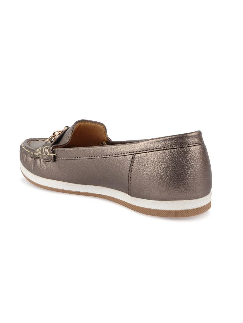 metallic slip on loafers - 17735097 - Zoom Image - 3