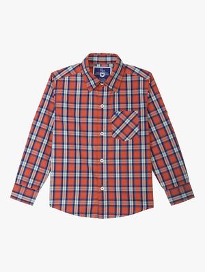 orange checkered shirt - 17735398 - Standard Image - 2
