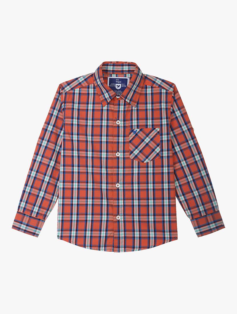 orange checkered shirt - 17735398 - Zoom Image - 2