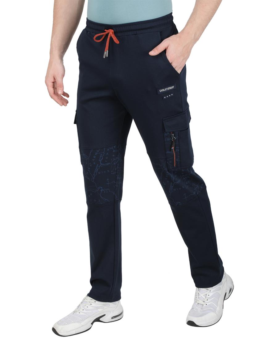 navy blue striped track pants - 17735770 - Zoom Image - 2
