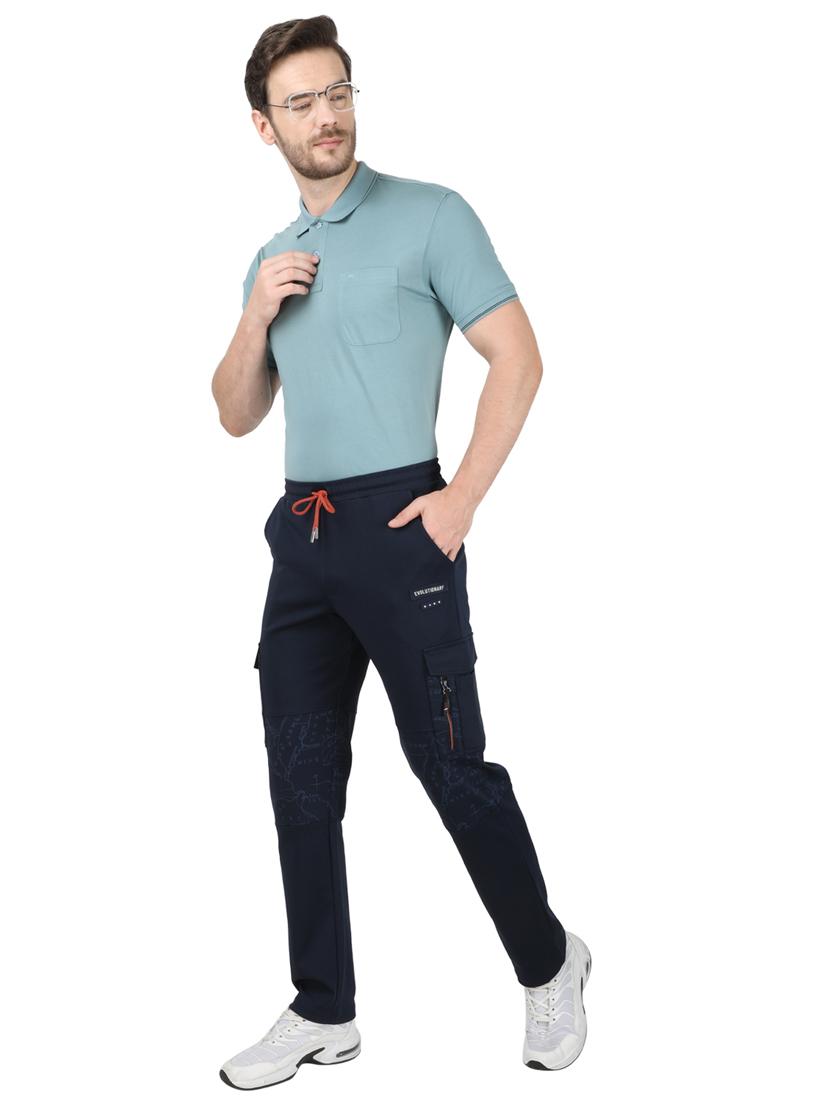 navy blue striped track pants - 17735770 - Zoom Image - 4