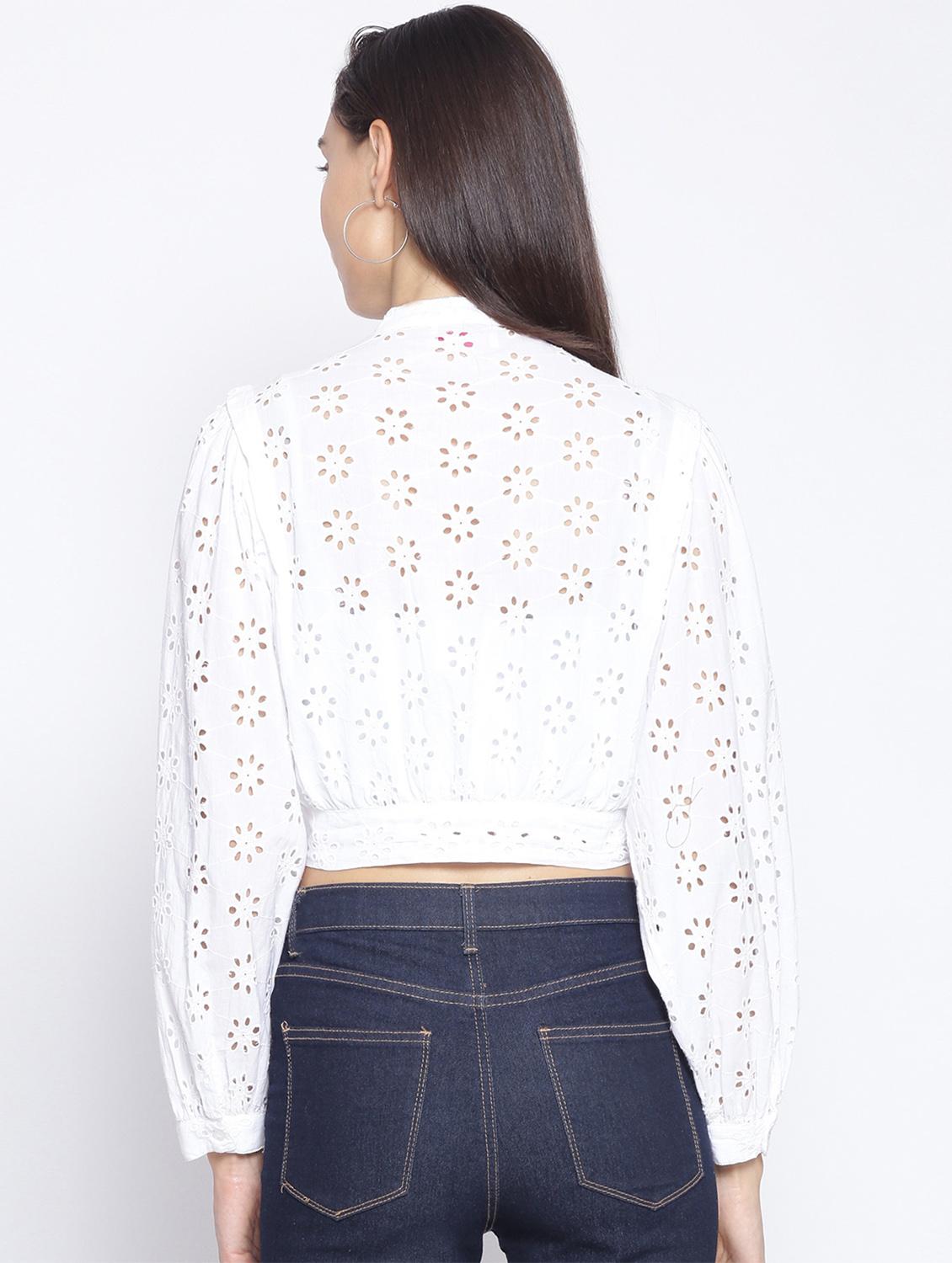 white cotton regular shirt - 17735934 - Zoom Image - 3