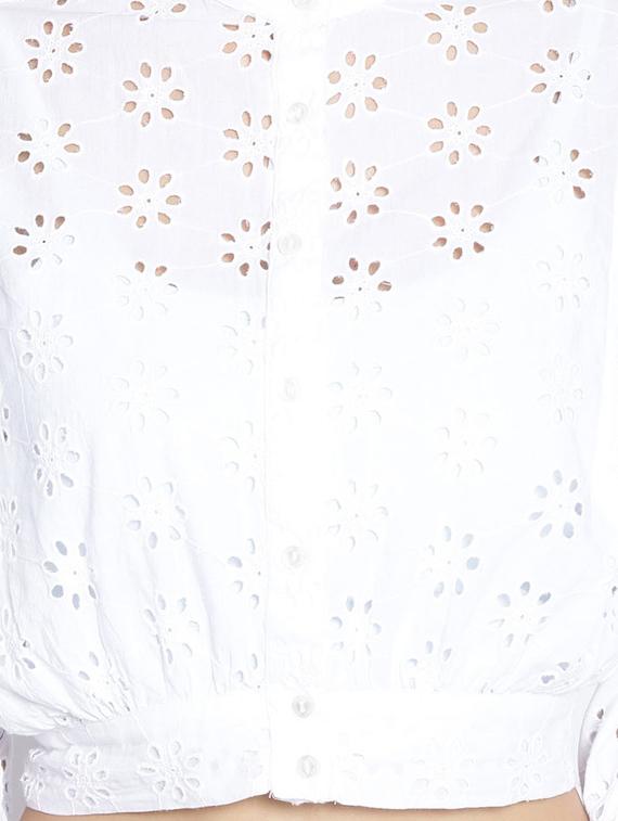 white cotton regular shirt - 17735934 - Zoom Image - 5