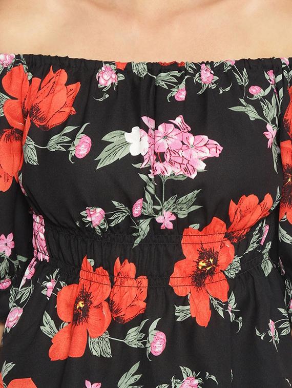 off shoulder floral top - 17735948 - Zoom Image - 5