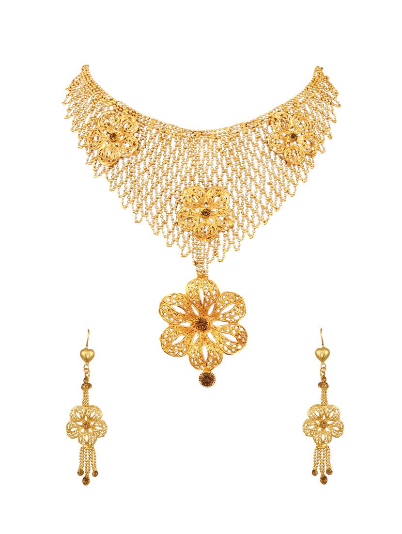 gold choker necklace - 17737073 - Zoom Image - 2