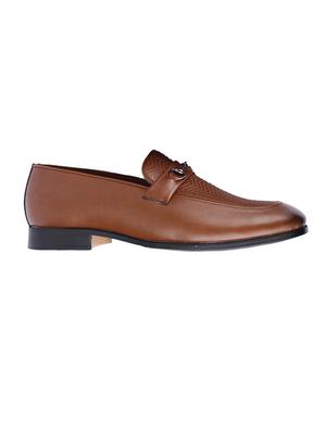 brown patent leather handicraft loafers - 17737443 - Standard Image - 2